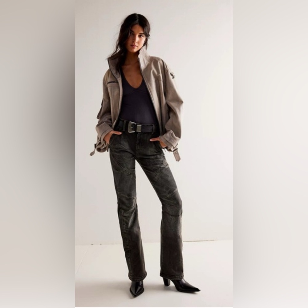 NWT Free People • We the Free • Vector Moto Jeans 30 - Picture 3 of 13